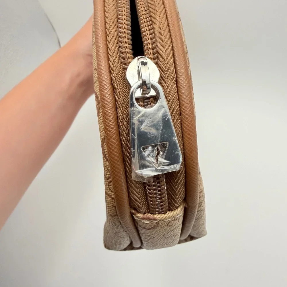 NEW Guess Makeup Dome Logo Cosmetics Bag Travel Monogram Toiletry Y2K